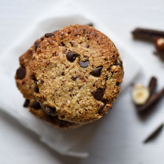 Choc Chip Hazelnut Cookies