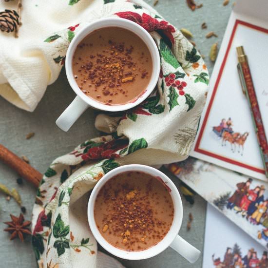 Almond Chai Hot Chocolate