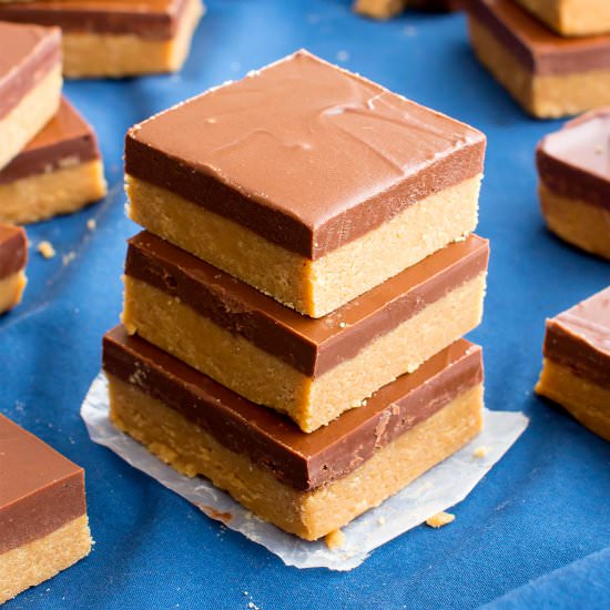 No Bake Chocolate Peanut Butter Bar