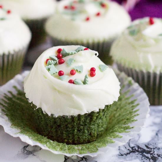 Green Velvet Cupcakes