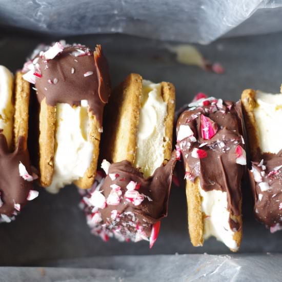 Chocolate Dipped Ice Cream Sandwich