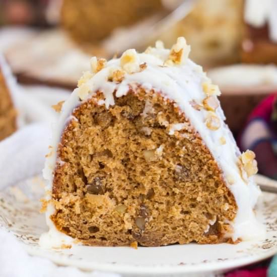 Whiskey Walnut Spice Cake