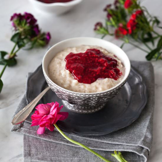 Almond Milk Rice Pudding
