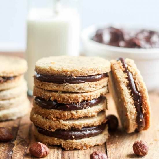 Hazelnut Sandwich Cookies