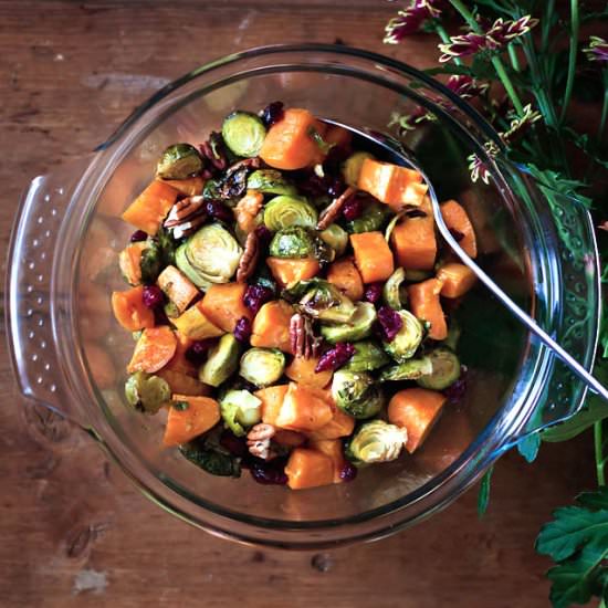 Brussels Sprouts & Sweet Potatoes