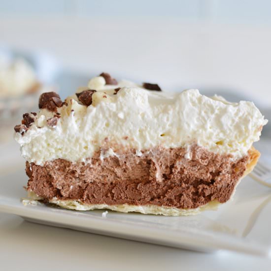 Triple Chocolate French Silk Pie