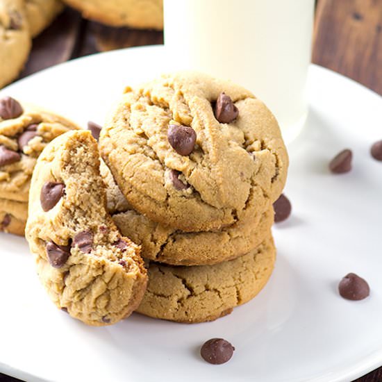 Peanut Butter Chocolate Chip Cookie