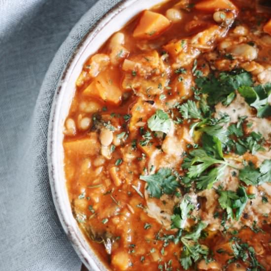 Spicy Sweet Potatoes Stew