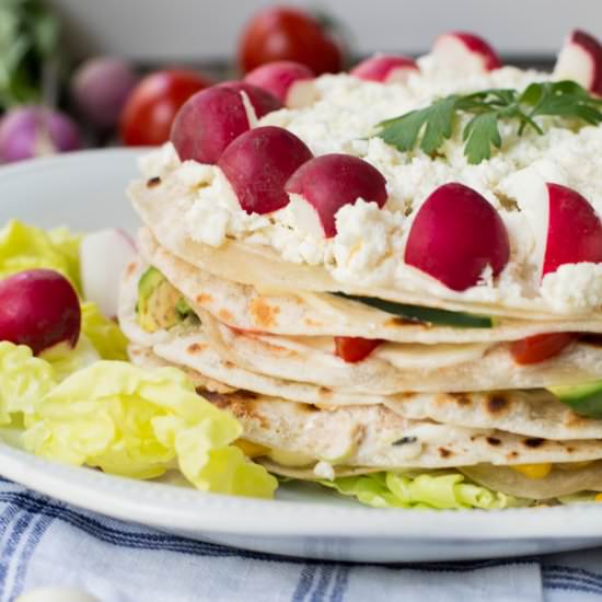 Veggie Tortilla Cake