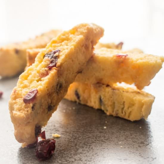 Italian Cranberry Almond Biscotti