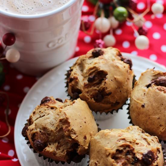 Cappuccino Muffins With Mocha Glaze