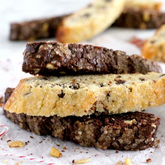 Chocolate Pine Nut Biscotti