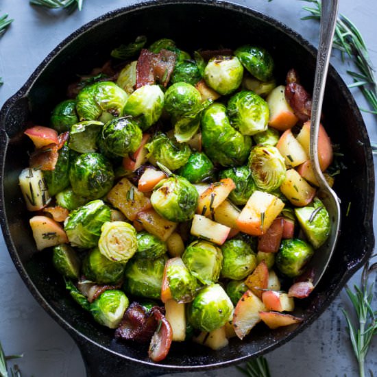 Brussels Sprouts Apples & Bacon