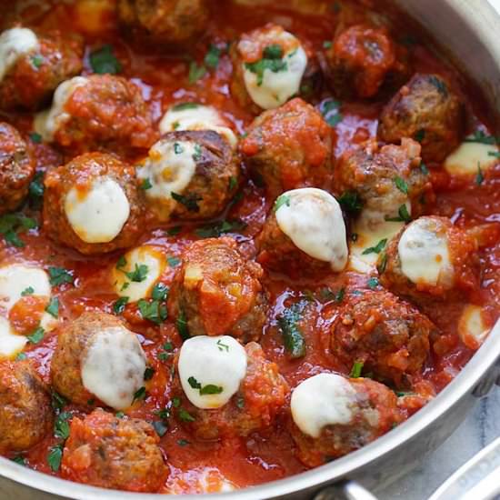 One Pot Meatball Casserole