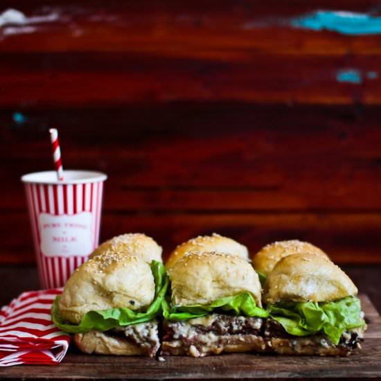 Blue Cheese Beef Sliders