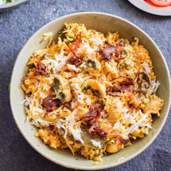 Mushroom Biryani