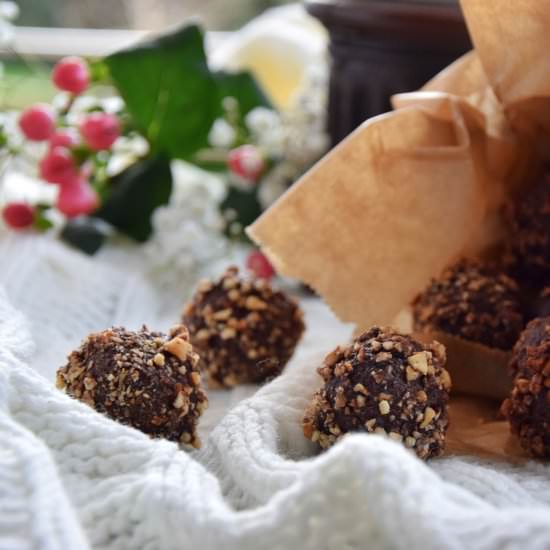 Homemade Ferrero Rocher