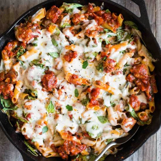 Pasta Skillet with Chicken Sausage