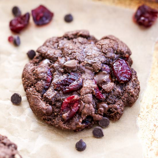 Paleo Chocolate Cranberry Cookies