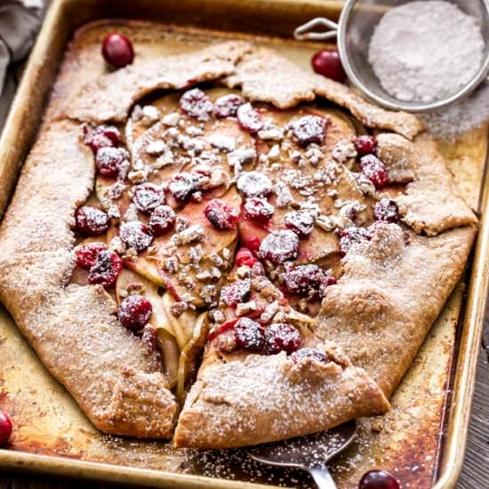 Apple Cranberry Galette