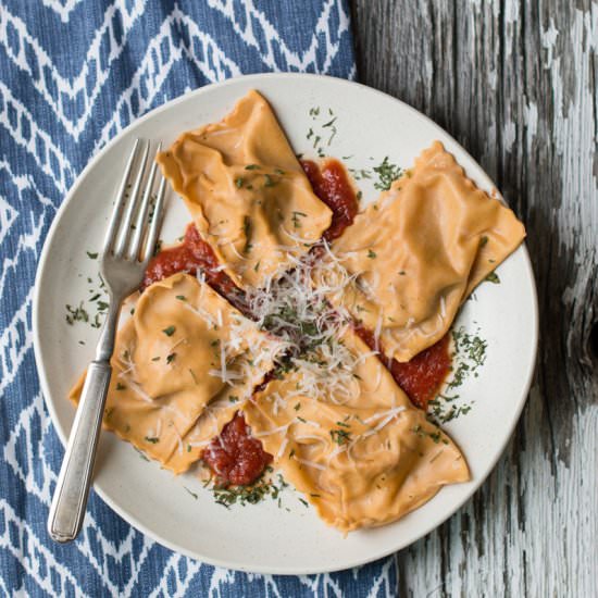 Smoked Chorizo and Cheese Ravioli