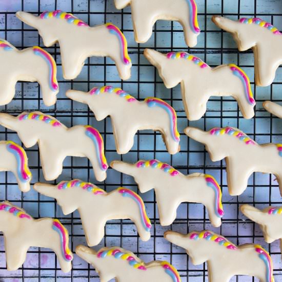 Vegan Unicorn Cookies