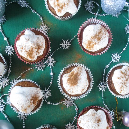 Gingerbread cupcakes