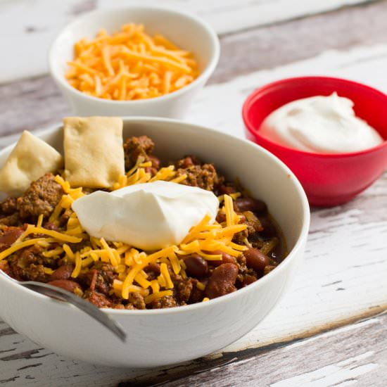 Easy Slow Cooker Chili