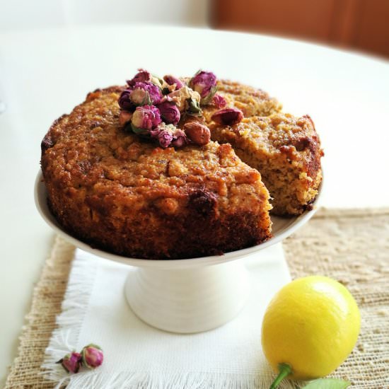 Almond and Pistachio Lemon Cake