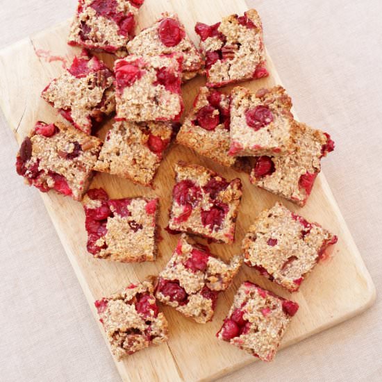 Cranberry & Pecan Porridge Squares