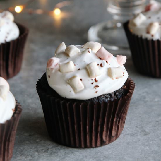 Hot Chocolate Cupcakes