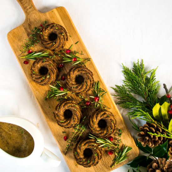 Porcini & Chestnut Wreath Roasts
