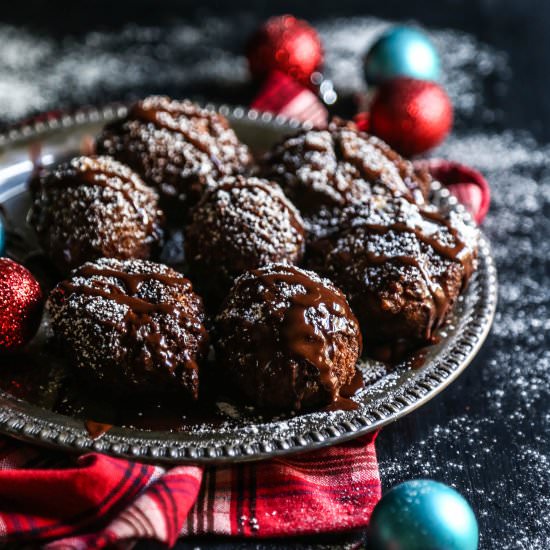 Chocolate Mocha Gingerbread Fritter