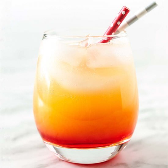Sparkling Campari Orange cocktail