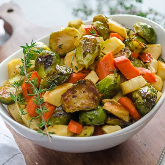 Maple Thyme Roasted Vegetables