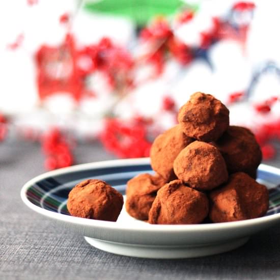 Spiced chocolate truffles
