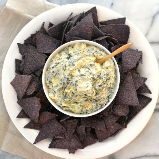 Slow Cooker Spinach & Artichoke Dip