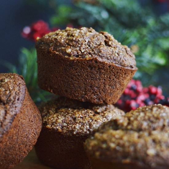 Vegan Gingerbread Muffins