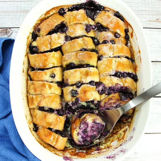 Overnight Blueberry French Toast