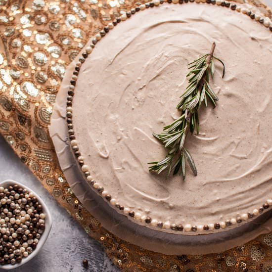 Easy No Bake Gingerbread Cheesecake