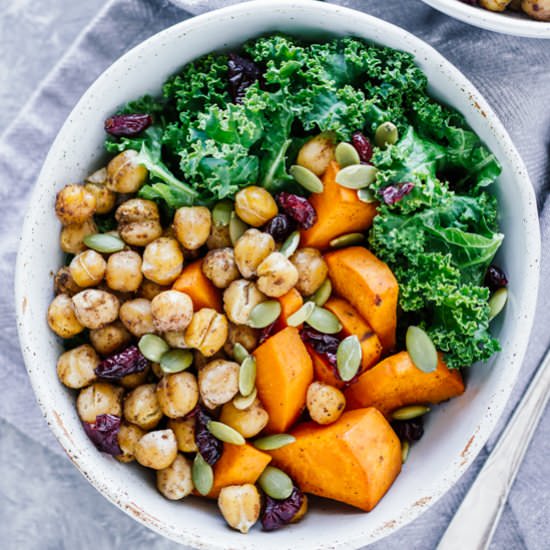 Winter Spiced Chickpea Power Bowl
