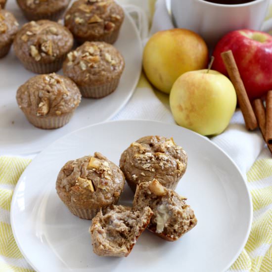 Apple Protein Pancake Muffins