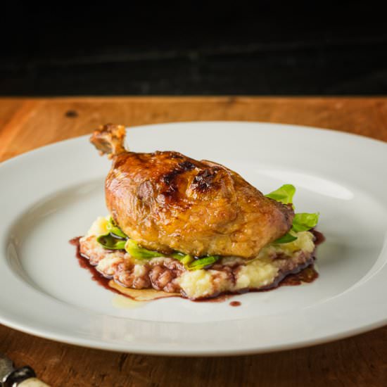 Roast Duck with Port Reduction