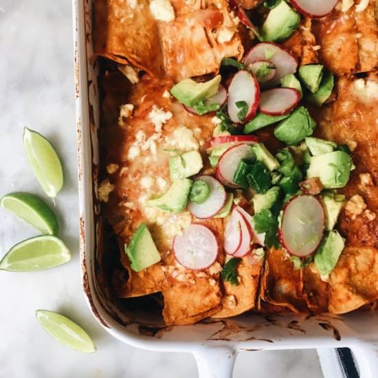Sweet Potato & Black Bean Enchilada