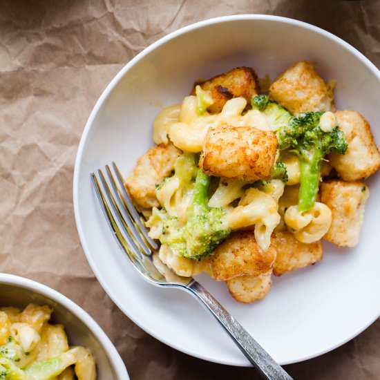 Mac and Cheese Tot Dish