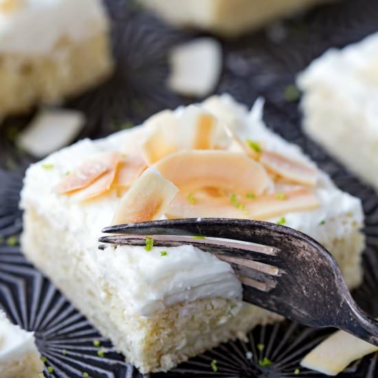 Coconut Lime Sugar Cookie Bars