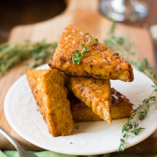 Miso Maple Tempeh Cutlets
