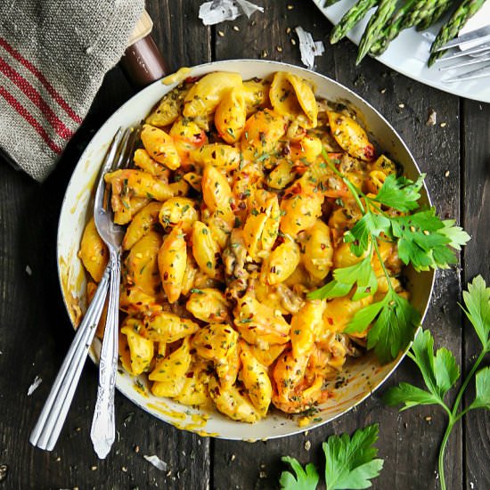 Beef and Cheese Pasta