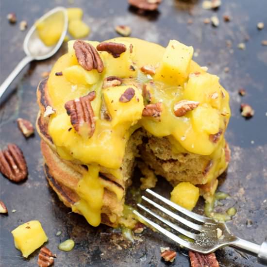 Orange & Mango Blender Pancakes