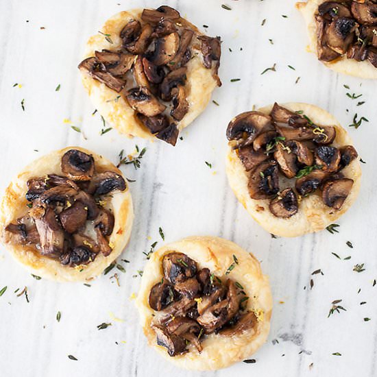 Mushroom and Gruyere Tartlets